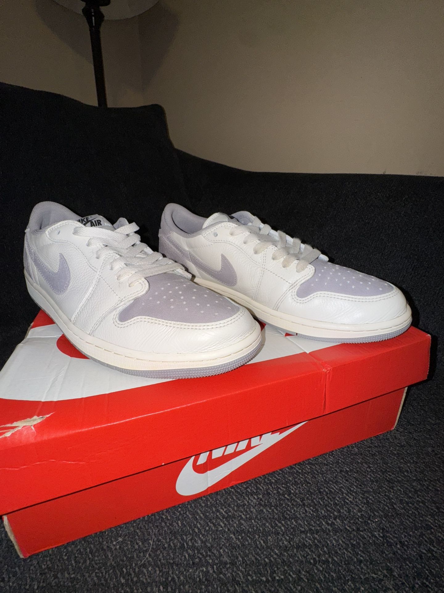 Jordan 1 Retro Low OG Atmosphere Grey- Size 9.5M