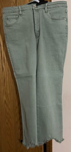 NEW Cropped Olive Denim