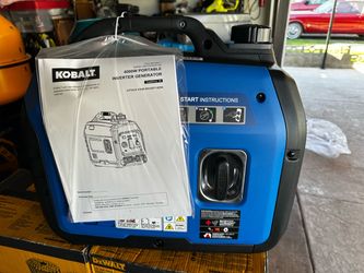 New kobalt 4000w gas inverter. Try before you buy. Pickup only.