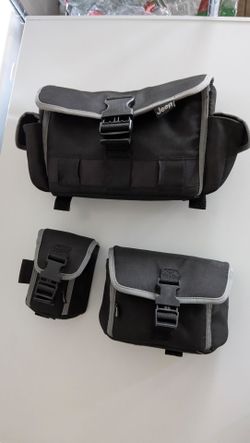 Jeep 3-Piece Bag Set Black and Gray