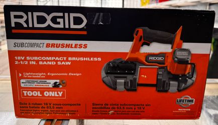 NEW - Ridgid 2 1/2 in Band Saw 18V SubCompact Brushless Cordless One Handed Tool Only