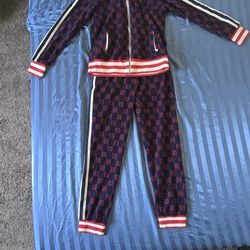 Genuine GUCCI striped tracksuit