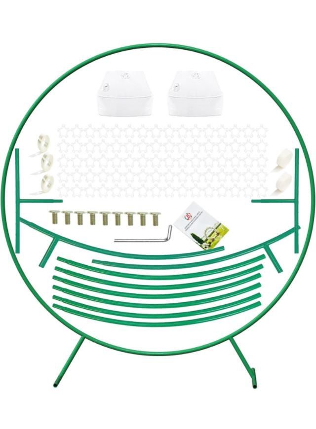 LANGXUN Large Size Metal Round Balloon Arch kit Decoration, for Wedding Birthday Party Decoration, Graduation Decorations and Baby Shower Photo Backgr