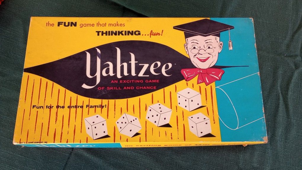 Vintage 1956 Yahtzee Game