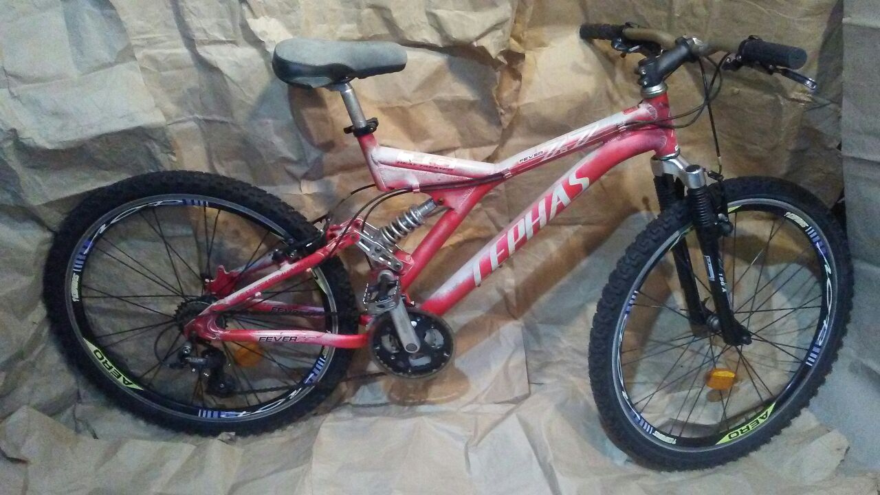 Aluminum 21 speed cephas fever 7.7 full suspension mountain bike