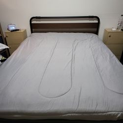 Queen Size Bed Includes Comfy 12 Inch Mattress And Frame