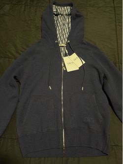 Christian Dior Dark Navy Blue zip up Hoodie