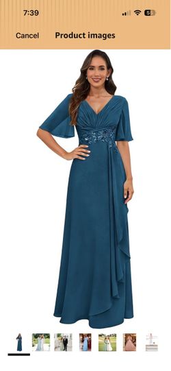 Brand New Teal Formal Evening Dress w/ Corset Back - Size 20