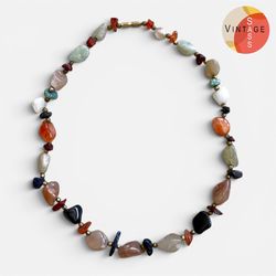 Genuine gemstone necklace