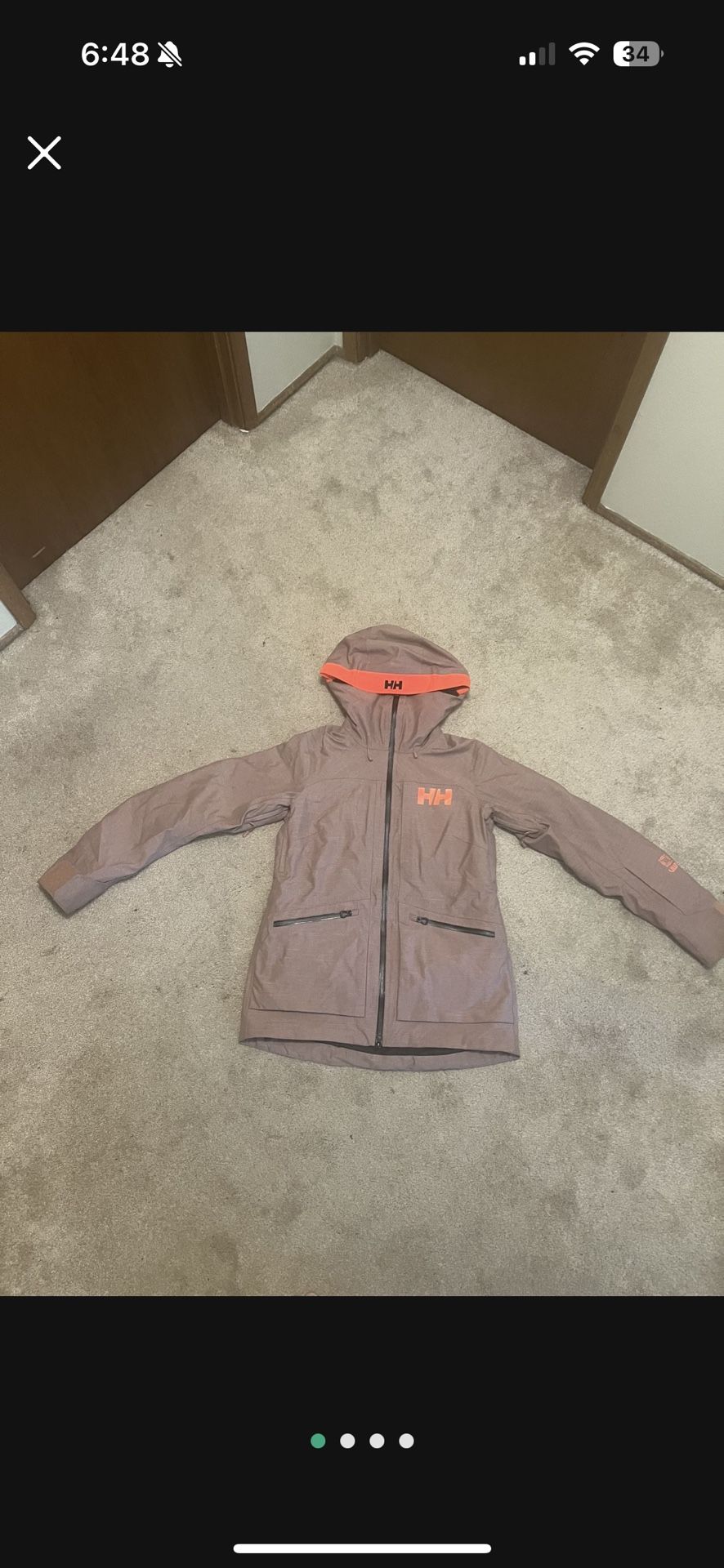 Ash Rose Helly Hansen Powder Queen 3.0 Ski Jacket