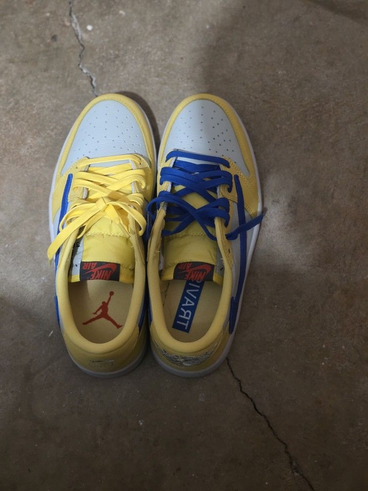 Travis Scott x Air Jordan 1 Retro OG SP Low Canary W Size 9 Woman's 