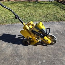 Wacker Concrete Saw With Cart