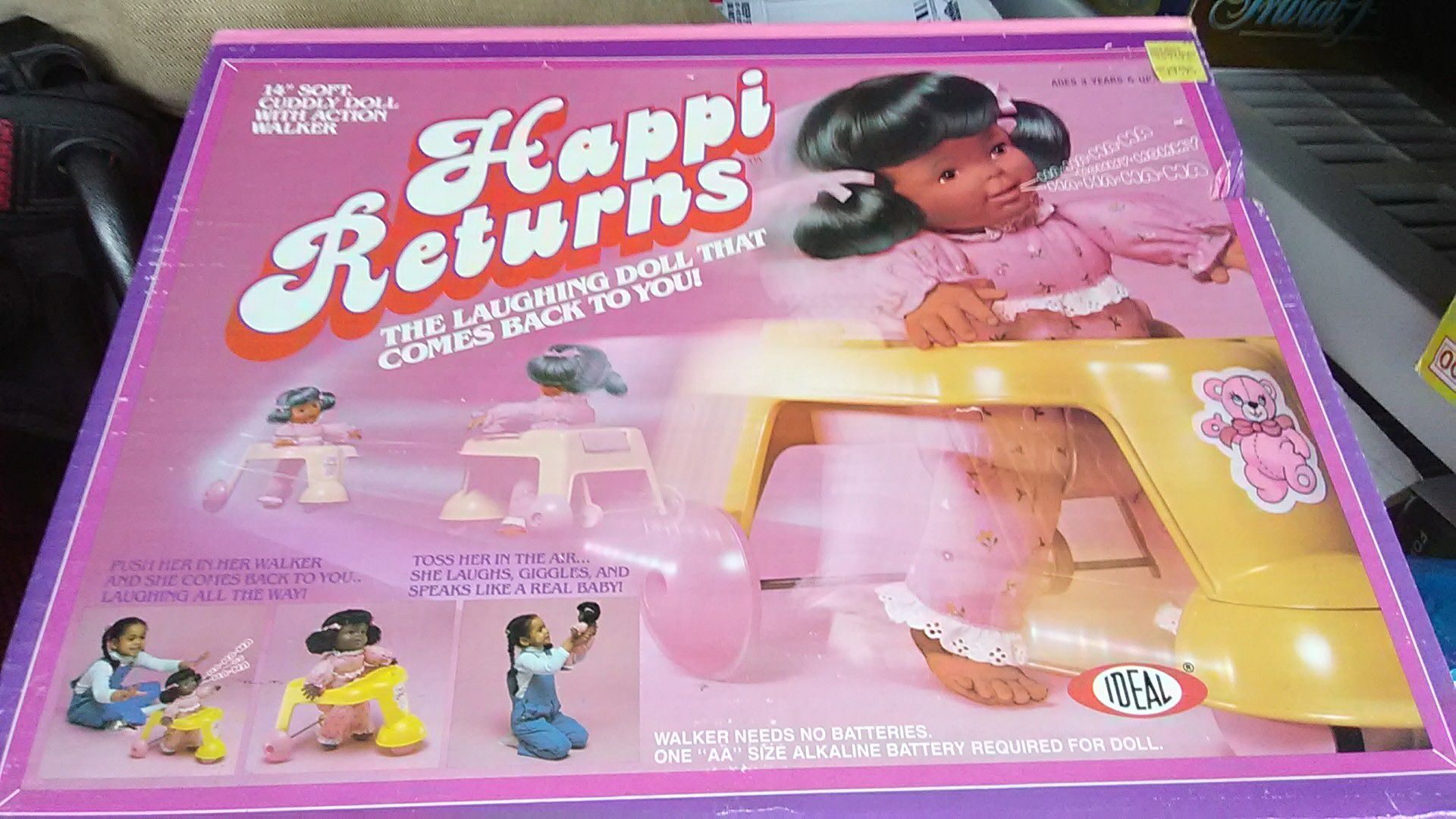 Happi Returns 1983 vintage doll with action walker