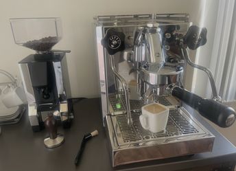 Diletta Bello Espresso Machine and Eureka Silenzio Grinder