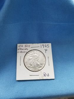 U.S. 1945-O Silver Walking Liberty☆ Brilliant Uncirculated