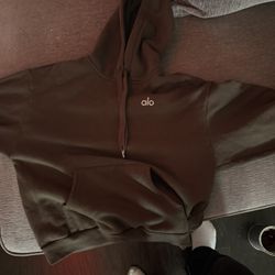 Alo Yoga Brown Hoodie Men Brand New No Damages 