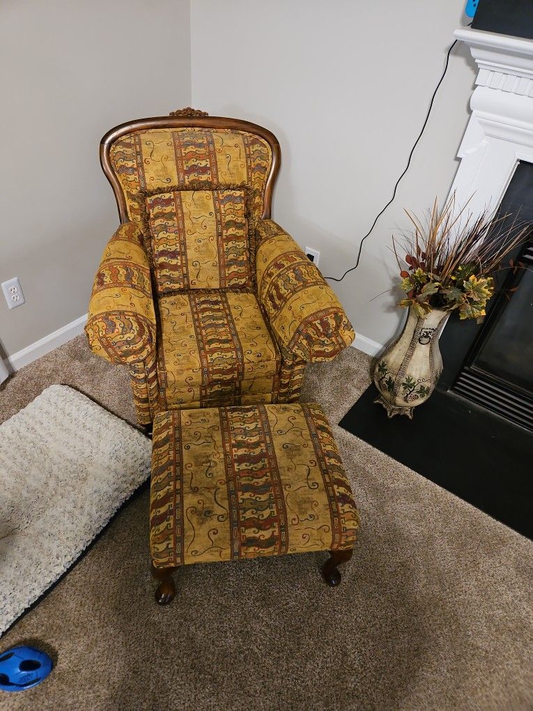 Vintage Design Wing Back Chairs