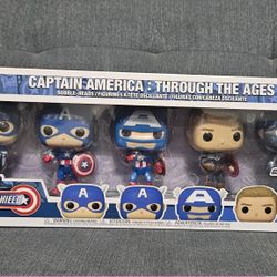 Captain America 5pk Pops