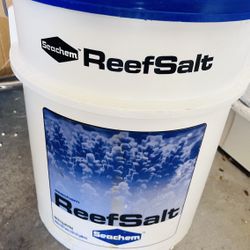 🐠 Seachem Reef Salt Marine Aquarium Salt Mix Bucket 🐠 75% full 📍 Pickup: S. Durango & 215 near IKEA  Quality Seachem Reef Salt bucket for saltwater