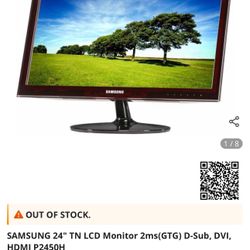 2 Samsung 24” TN LCD MONITORS