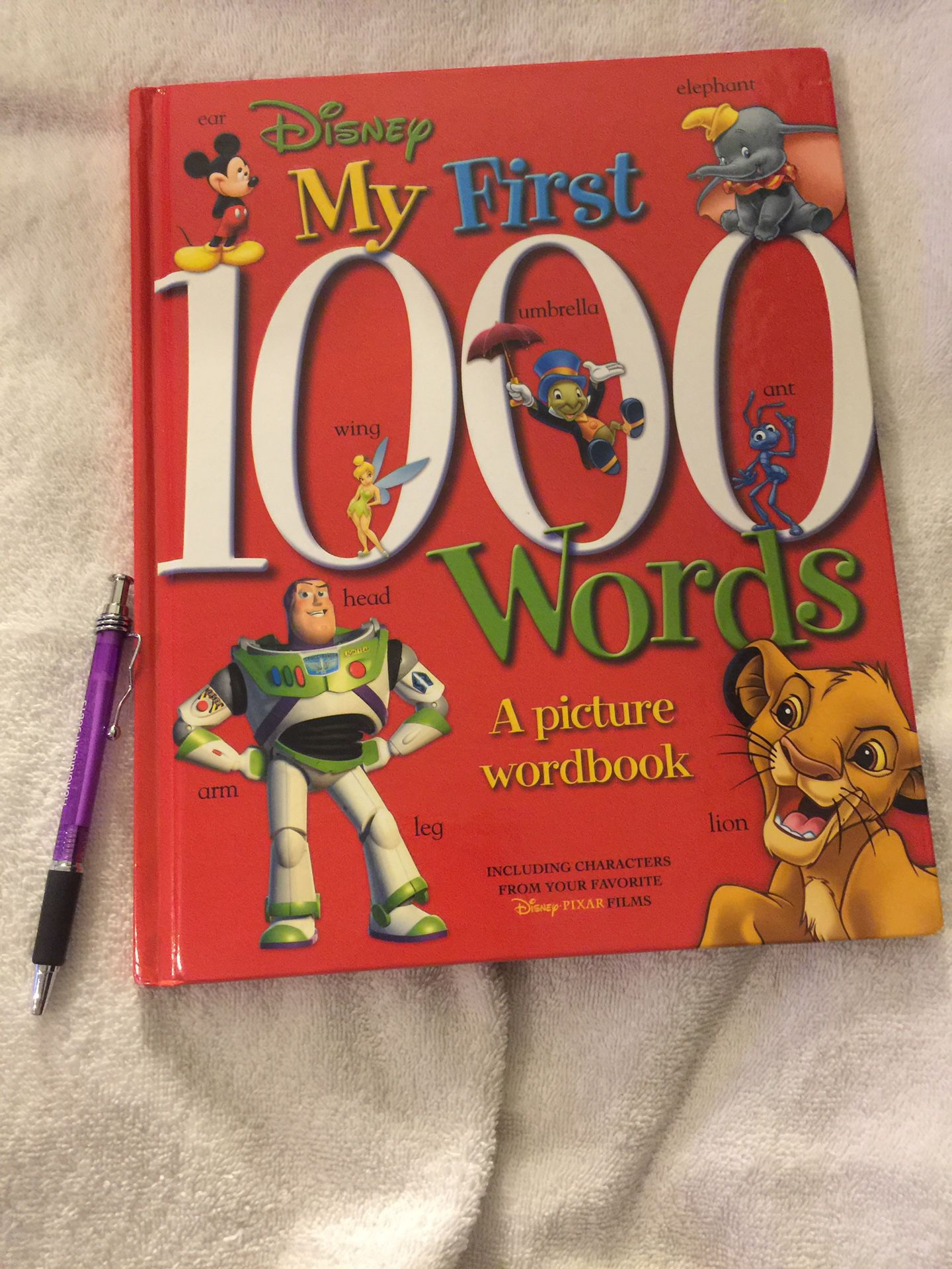 Disney My First 1000 Words Hardcover Picture Book
