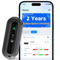 4G Air Quality Monitor – CO₂, Temperature & Humidity Alerts – Home, RV, Server Room