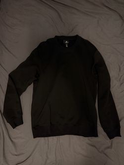 H&M Black Relaxed Crewneck Sweatshirt