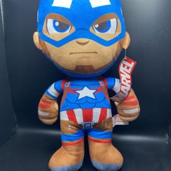(NEW) Marvel Captain America Plush Toy 12.5 inch Stuffed Animal (PERFECT STOCKING STUFFERS)