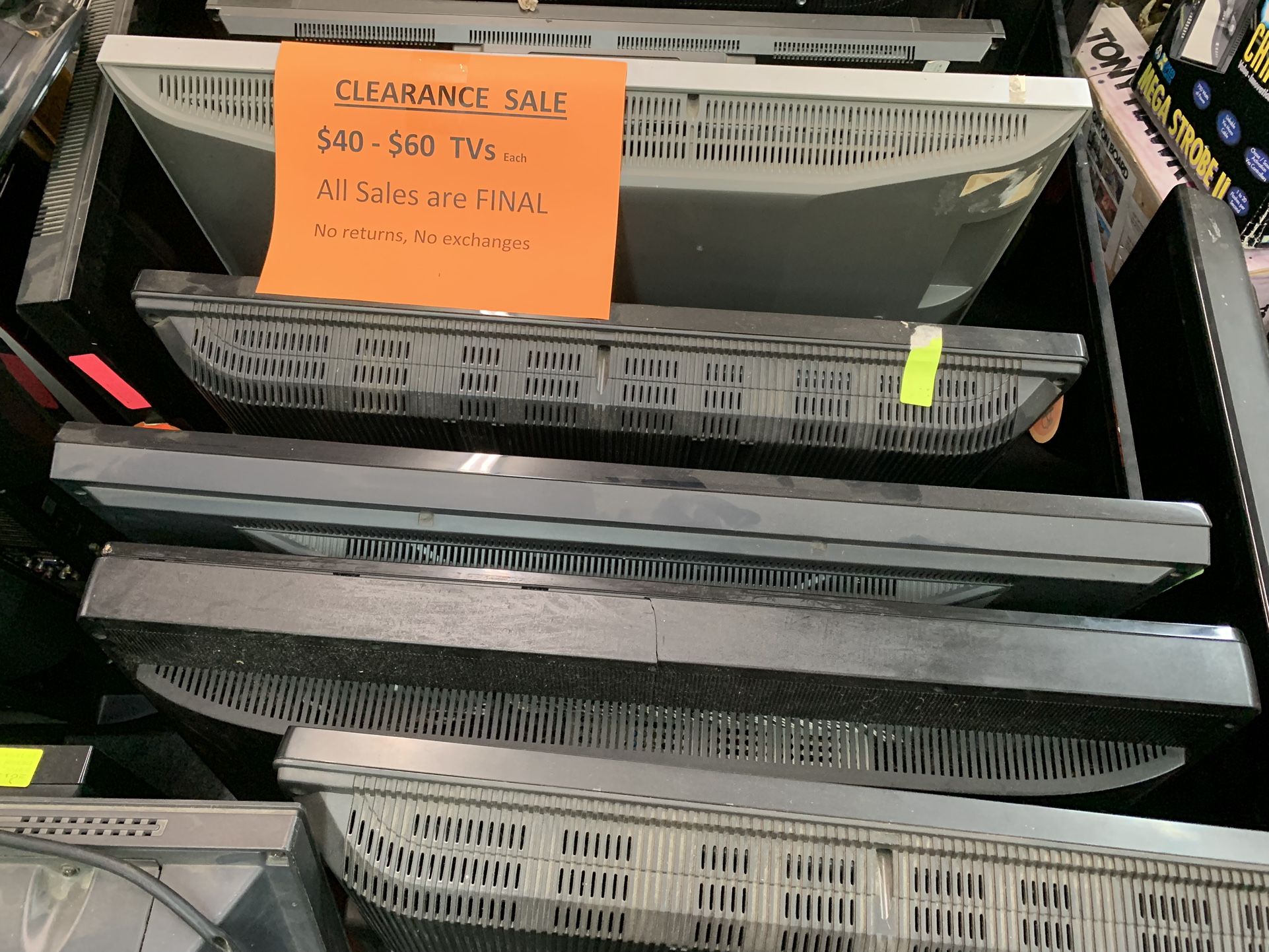 $40 TVs Sale Television Sale 32” & Bigger TV Sale Clearance Sale