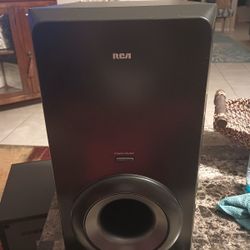 RCA RT2770 Home Theater Subwoofer Only Black Tested to 8 Ohms Impedance