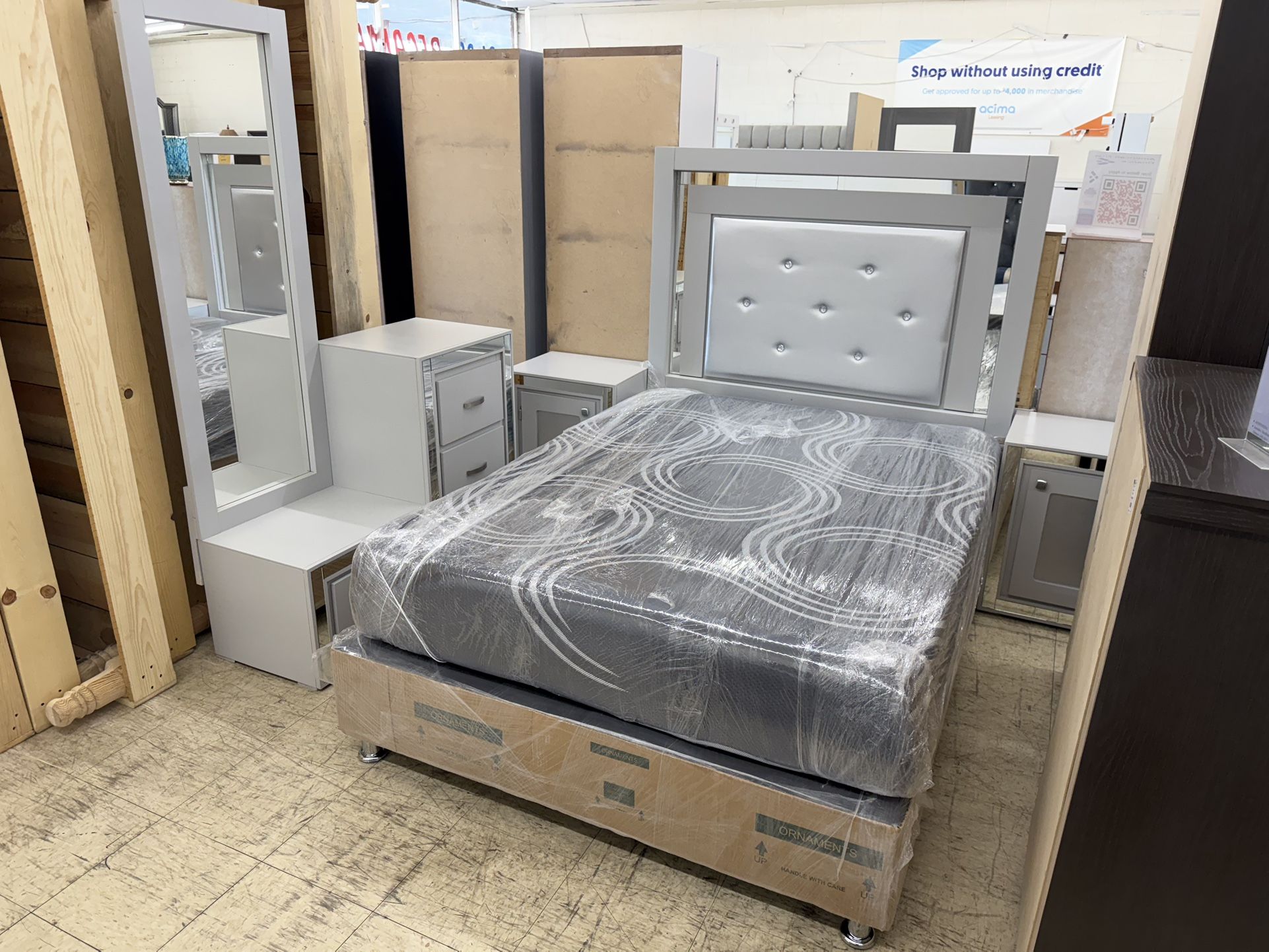 New Grey Bedroom Set (Full/Twin)