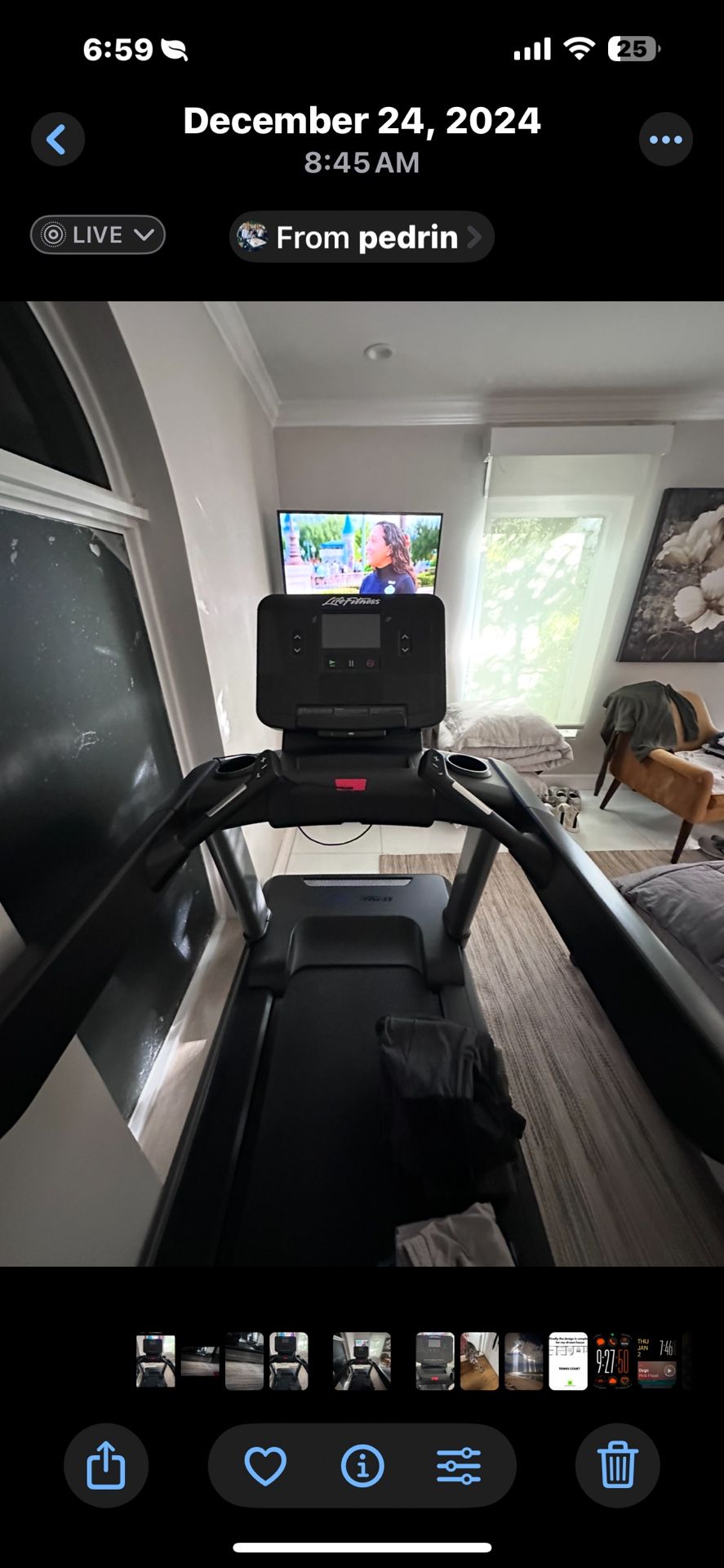 Life Fitness Treadmill With Console
