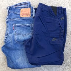 Levis Jeans / Nike Pants Sz 30/30 541
