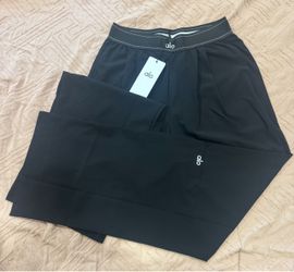 Alo Yoga Black Wide-Leg Pants with Tags