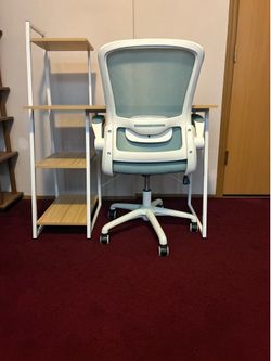 Modern Desk & Ergonomic Office Chair Set