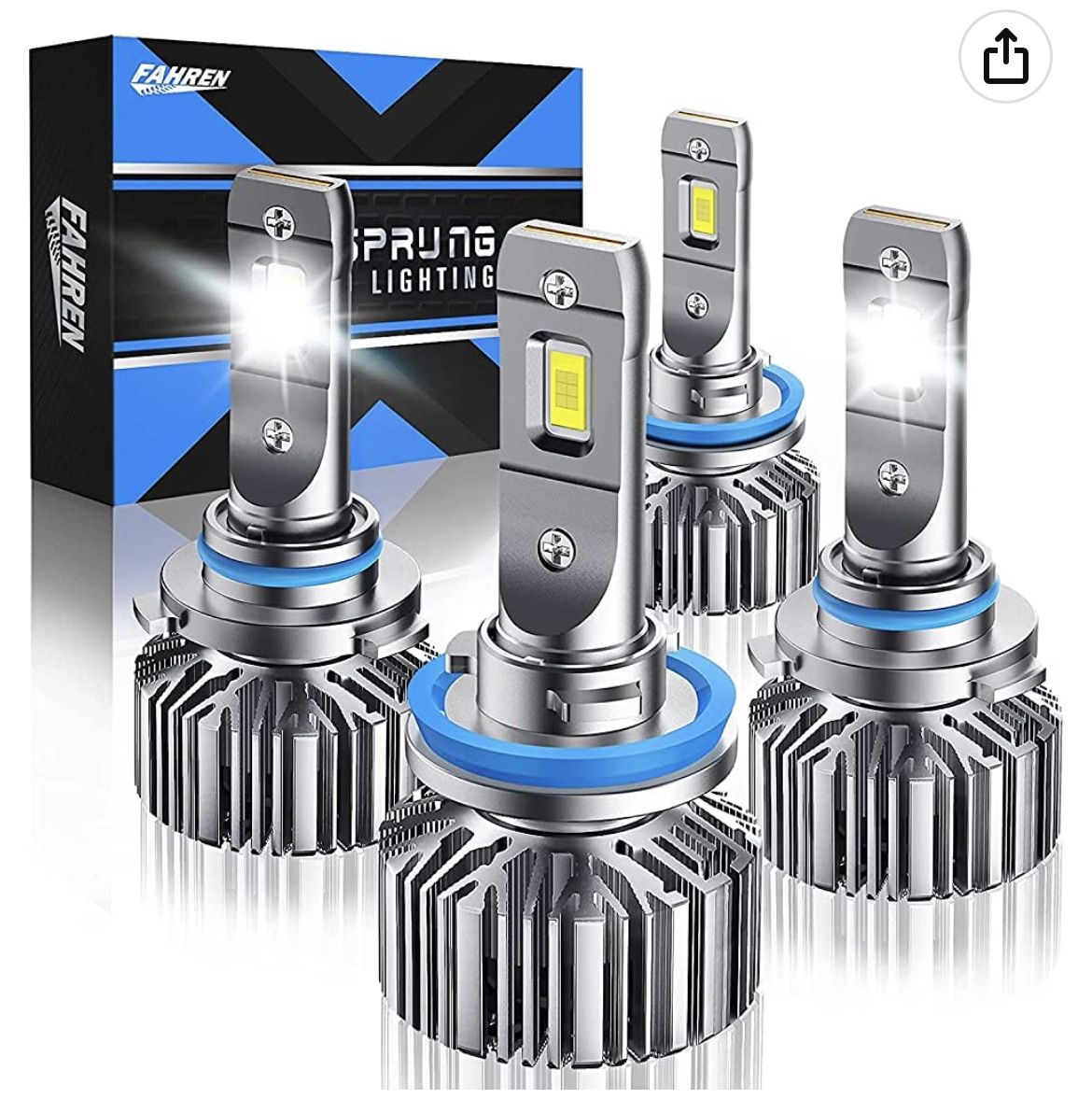 High Beam LED Headlight Bulbs Combo, 28000 Lumens 6500K Cool White Super Bright LED Headlights Conversion Kits IP68