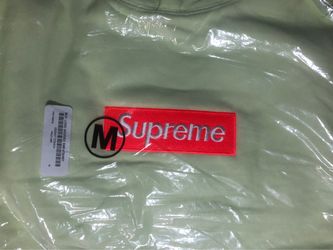 Supreme Box Logo Hooded Sweatshirt Pale Lime Medium