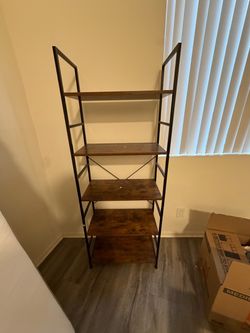 5-Tier Industrial Bookshelf
