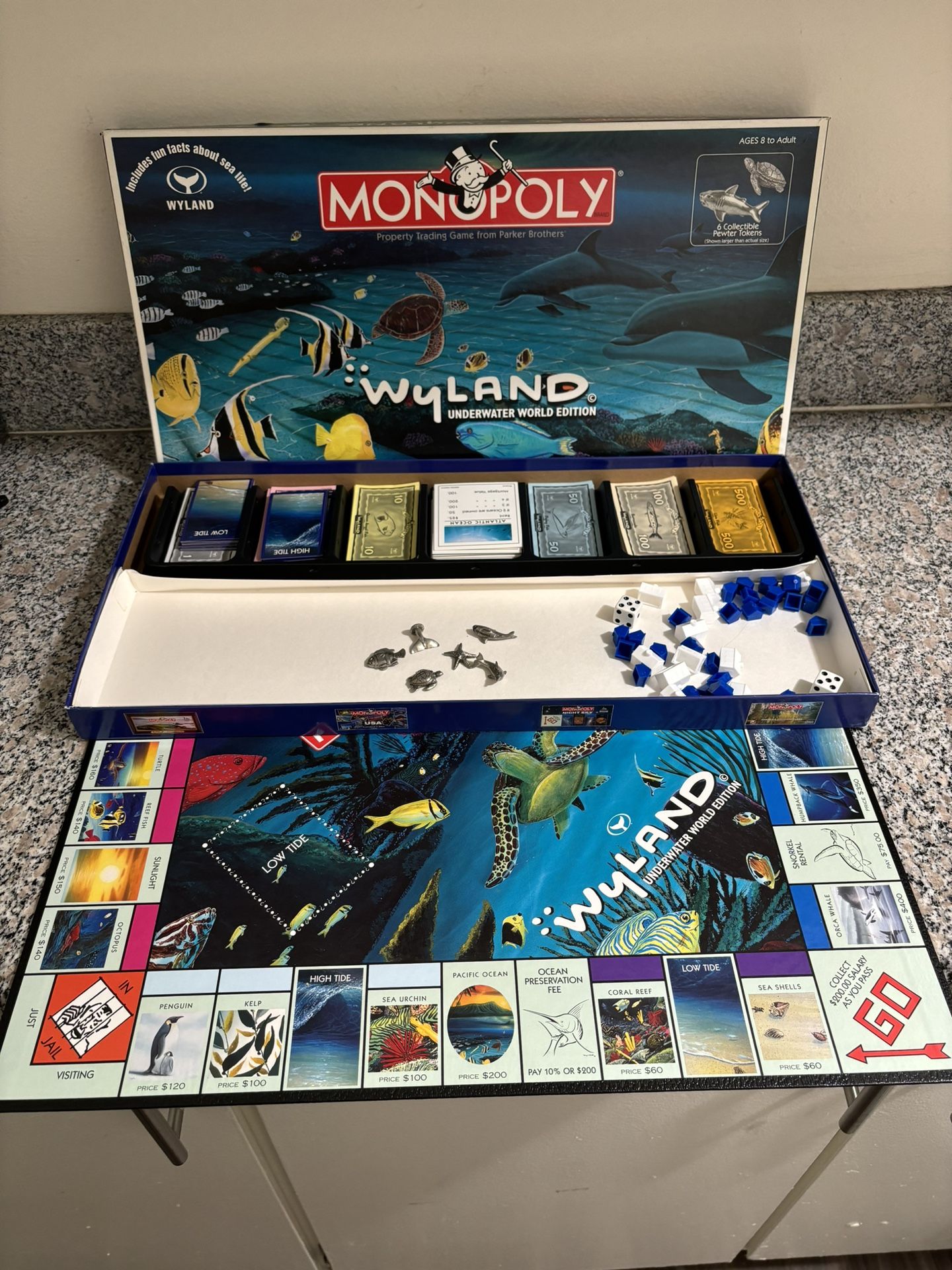 Vintage Monopoly Wyland Underwater World Edition 2006 Hasboro Board Game
