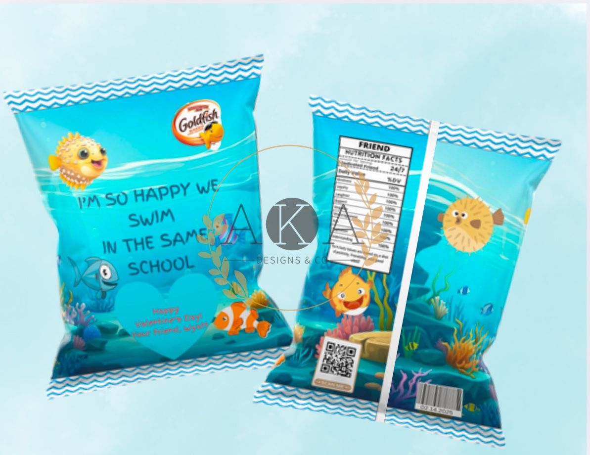 Goldfish Custom Party Favor Bags