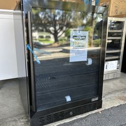 NewAir Beverage Fridge Cooler Black Stainless Steel