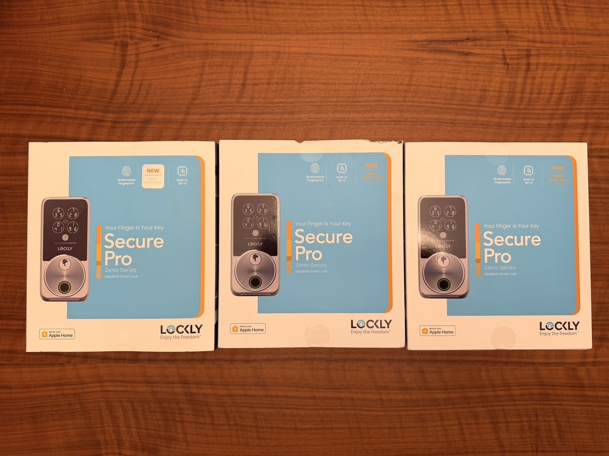 Lockly Secure Pro Zeno Series Satin Nickel Deadbolt