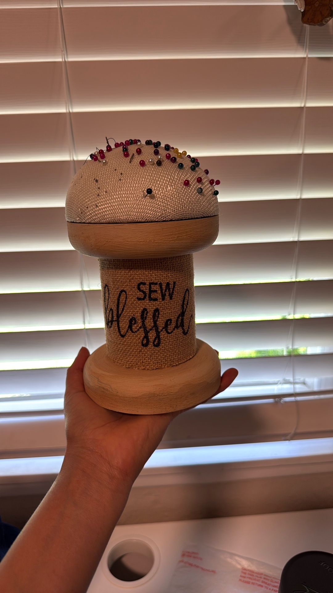 Sewing Pin Cushion With Needles 