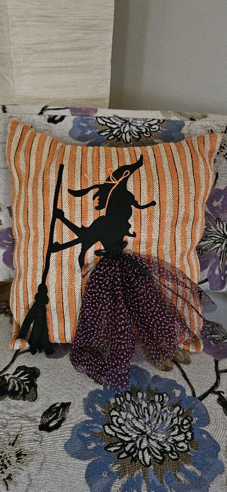 Witch Halloween Cushion Pillow