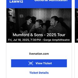 Mumford & Sons @ The Gorge