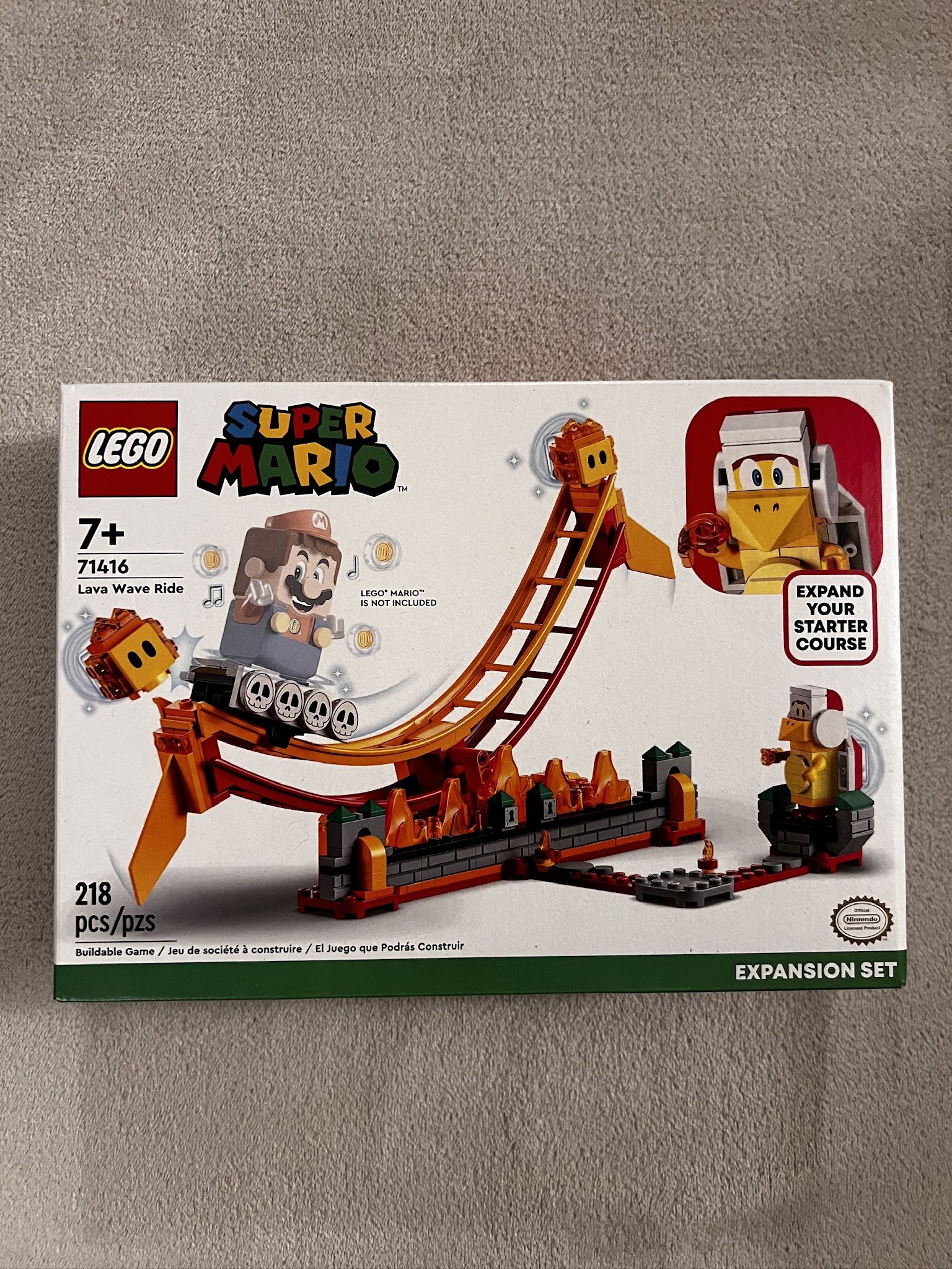 Lego Super Mario Lava Wave NEW! (MSRP $34.99 Not Including Taxes.)