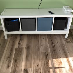 Ikea 4 cube storage witn legs white