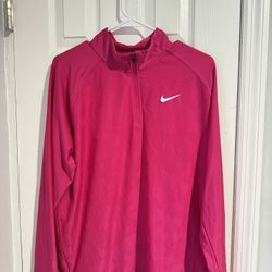 Worn once mens pink Nike zip up size Large