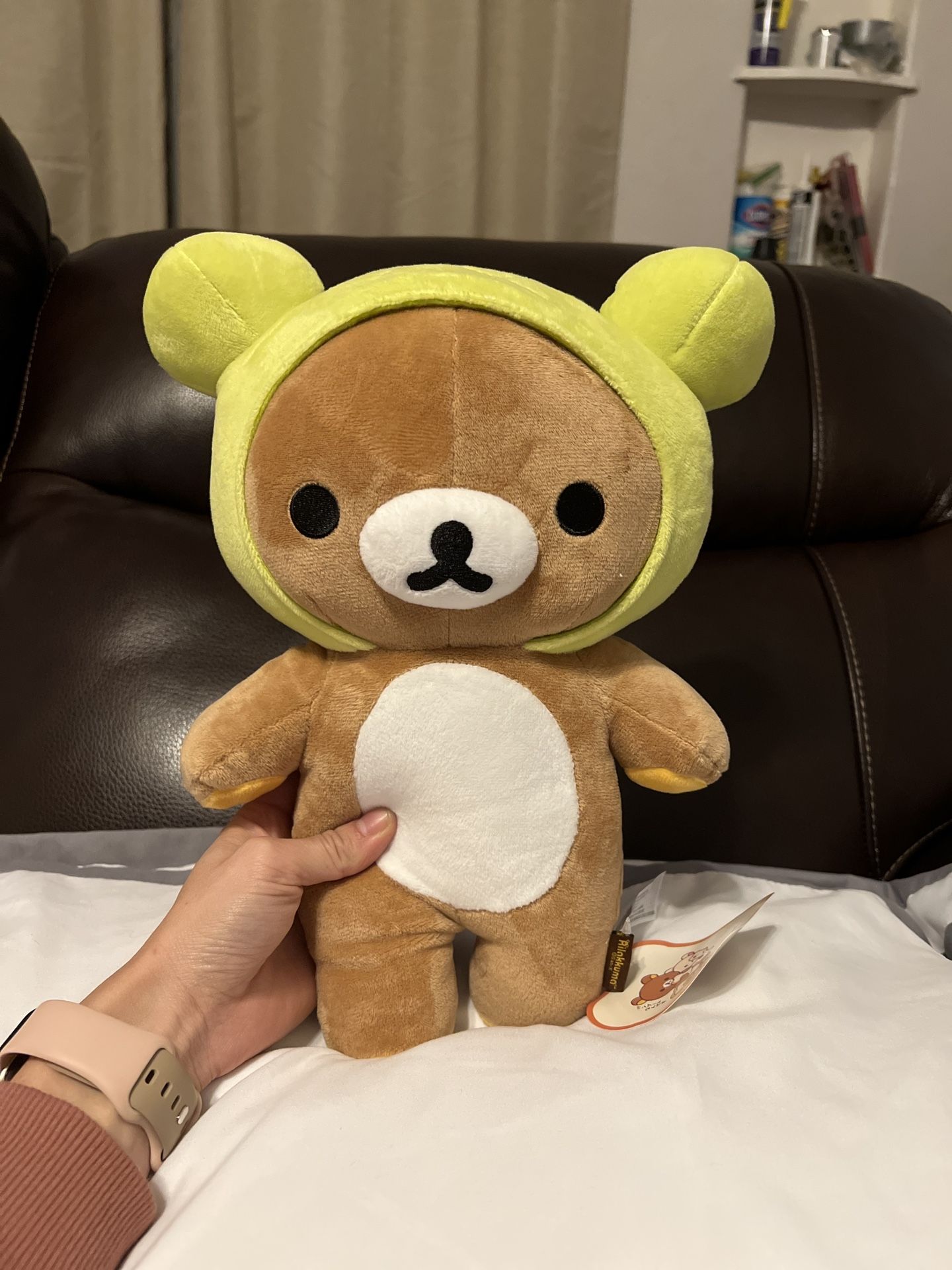 NEW Authentic Rilakkuma Bear Green Melon Bakery 13” Plush Toy Stuffed Animal