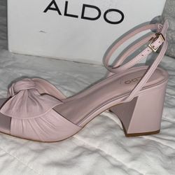 Aldo Angelbow Pink Nude Heels 